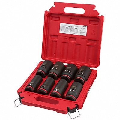 Impact Socket Set Steel 6-Point 3/4