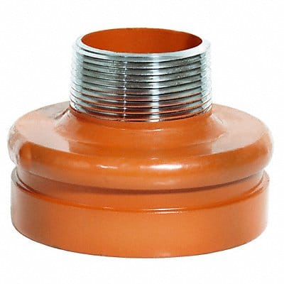Threaded Reducer Orange 2 1/2 x 1 in