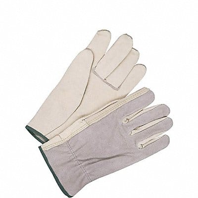 Leather Gloves Shirred Slip-On 2XL
