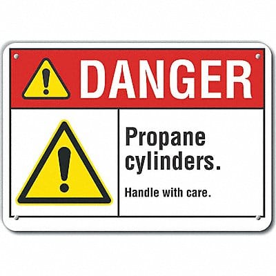 Propane Danger Sign 7x10in Plastic