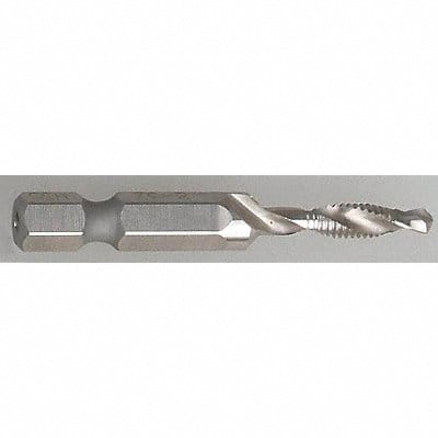 Drill/Tap/Countersink Bit 8-32x2 In L