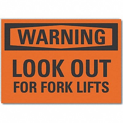 Lift Truck Trfc Warn Rflct Lbl 3.5x5in
