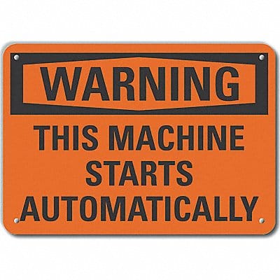 Danger Sign 7 in x 10 in Aluminum