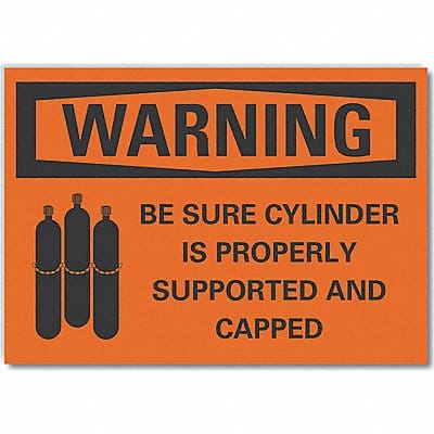 Cyl Handling Warning Rflct Lbl 3.5x5in