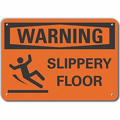 Rflct Slippery Floor Warn Sign 10x14in