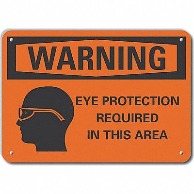 Danger Sign 7 in x 10 in Aluminum