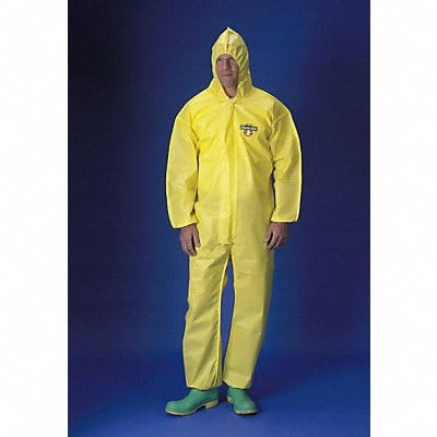 Hooded Coverall Elastic Yellow 4XL