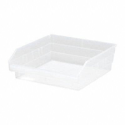 Shelf Bin Clear Polypropylene 4 in Shelf Bin Clear Polypropylene 4 in