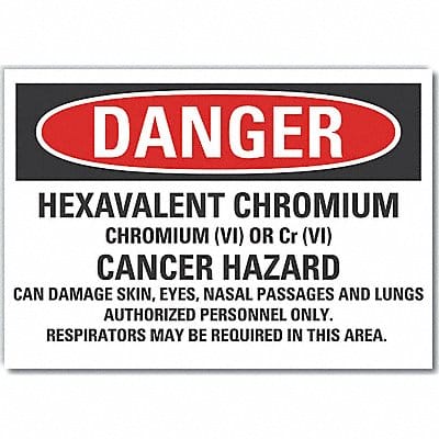 Hexavalent Chromium Rflct Lbl 7x10in