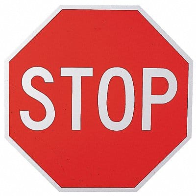 D9768 Stop Traffic Sign 30 x 30
