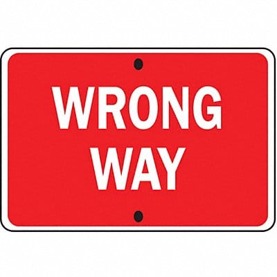 D9793 Wrong Way Traffic Sign 24 x 36