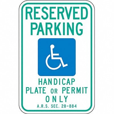 ADA Handicapped Parking Sign 18 x 12