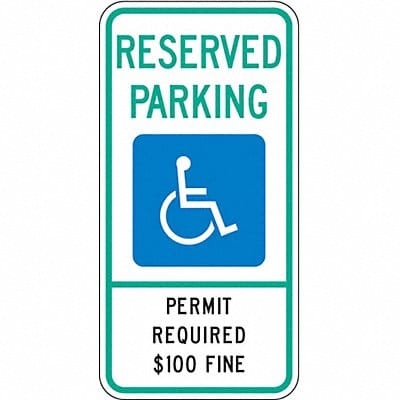 ADA Handicapped Parking Sign 24 x 12