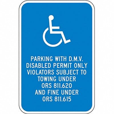 ADA Handicapped Parking Sign 18 x 12