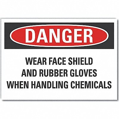 Eye Hand Danger Rflct Label 5inx7in