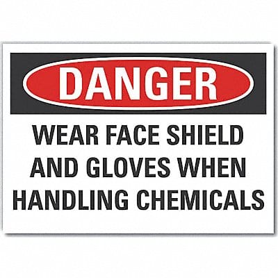 Eye  Hand Danger Lbl 7x10in Polyester