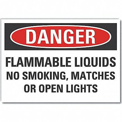 Flammable Liquid Danger Lbl 5x7in