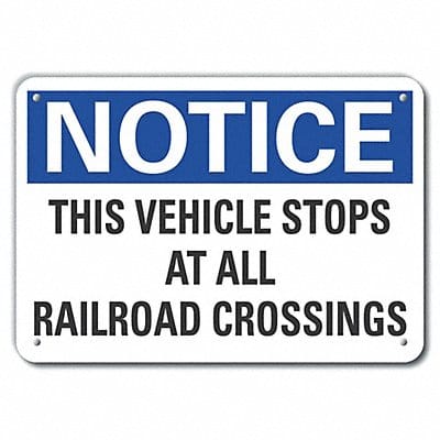 Rflct Traffic Safety Notice Sign 7x10in