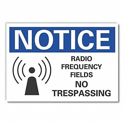Radio Fields Notice Lbl 7x10in Polyest