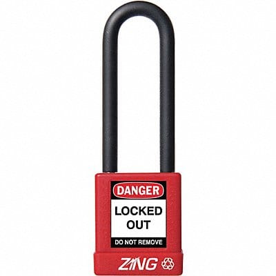 D8959 Lockout Padlock KD Red 1-3/4 H