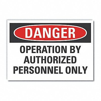 Mach Operation Dangr Lbl 3.5x5in Polyest