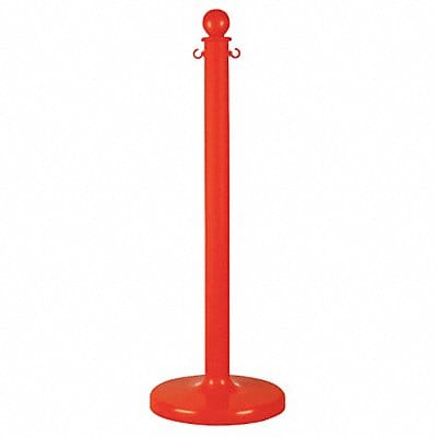 E1218 Medium Duty Stanchion 40 in H Red PK6