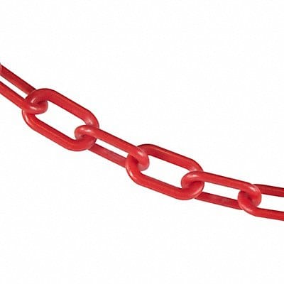 E1222 Plastic Chain 100 ft L Red
