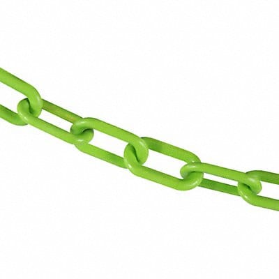 E1222 Plastic Chain 100 ft L Safety Green