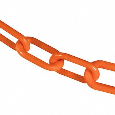 E1223 Plastic Chain 100 ft L Safety Orange