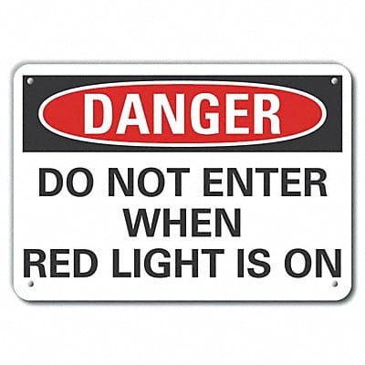 Rflct Personal Safety Danger Sign 7x10in