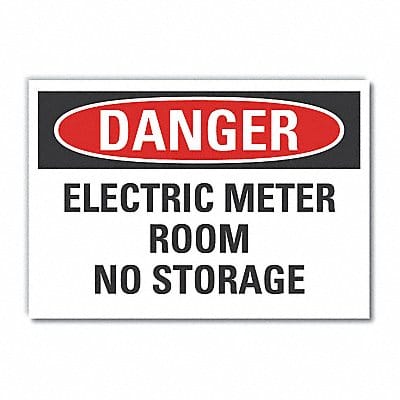 Elec Panel Danger Lbl 7x10in Polyester