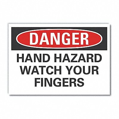 Machine Operation Danger Lbl 7x10in