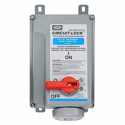 WTMchIntrlkDvc 3P4W 30 A 240V AC 7 1/2hp