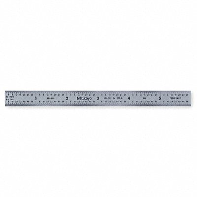 Steel Rule Flexible 6 In 32/64/10/100ths