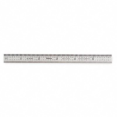 Steel Rule Rigid 6In 50/100ths/0.5/1mm