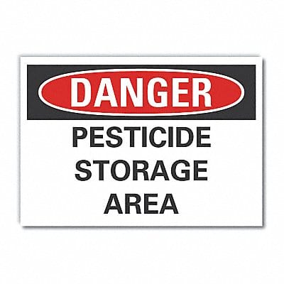 Pesticide Danger Rflct Label 3.5inx5in