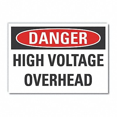 High Voltage Danger Lbl 3.5x5in Polyest