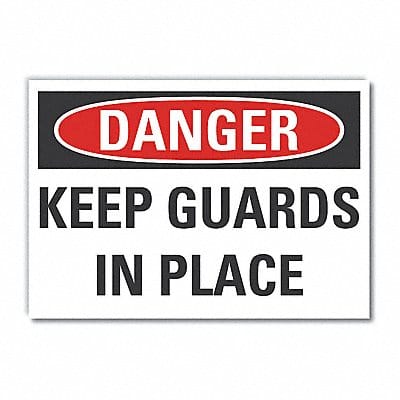 Machine Guards DangerLbl 3.5x5in Polyest