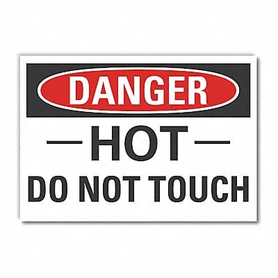 Hot Surface Danger Rflctv Labl 3.5inx5in