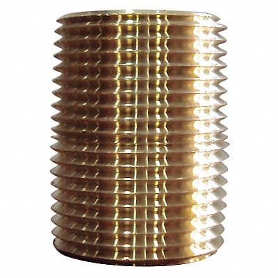 Close Nipple Brass 3/8 In PK10
