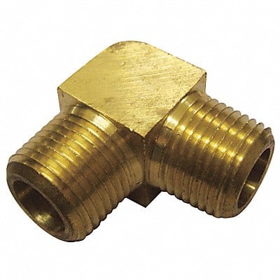 90 Elbow Brass 1/4 in Pipe Size MNPT