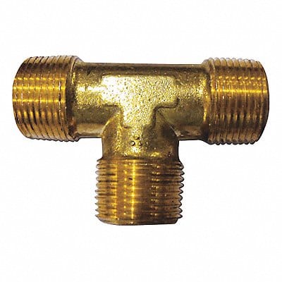 Male Tee Brass 1/2 in Pipe Size MNPT