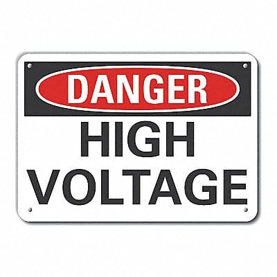Danger Sign 10 W x 7 H 0.040 Thick