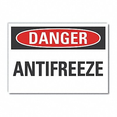 Antifreeze Danger Rflctv Label 7inx10in