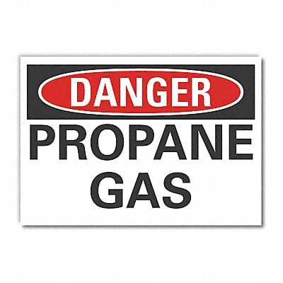 Propane Danger Label 7inx10in Polyester
