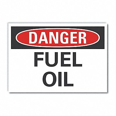 Fuel Mtrl Danger Rflct Lbl 3.5x5in
