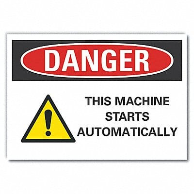 Mach Operation Danger RflctvLbl 3.5x5in Mach Operation Danger RflctvLbl 3.5x5in