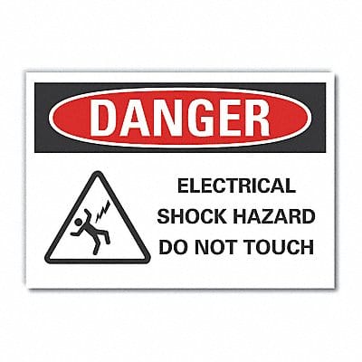 Elec Hazrd Danger Lbl 10x14in Polyester