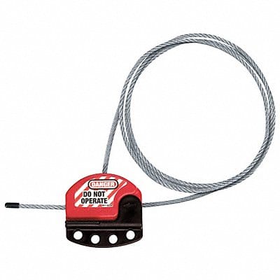 Adjstble Cble Lckout 15 ft L 4 Lcks Max Adjstble Cble Lckout 15 ft L 4 Lcks Max