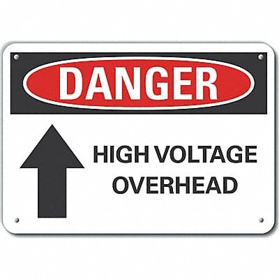High Voltage Danger Sign 10inx14in Alum